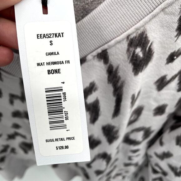 MICHAEL STARS NWT Evereve Camila Ikat V-Neck Sweatshirt // S - Picture 7 of 11